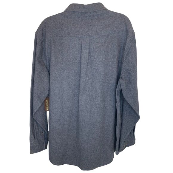 Great Northwest Chamois Workshirt Button Down Shirt XL NWT Gray Flannel Shacket - Picture 2 of 5